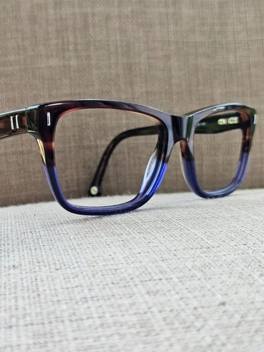 Twill & Tweed Eyeglasses Frame TW2005 53[]16 140 Unisex Glasses Brown/blue